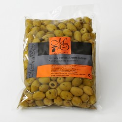 Chili green cracked Olives 200g